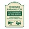 Signmission Reserved Parking for Salesperson of the Month Unauthorized Vehicles Towed Away, A-DES-TG-1824-23076 A-DES-TG-1824-23076 - alternate 1